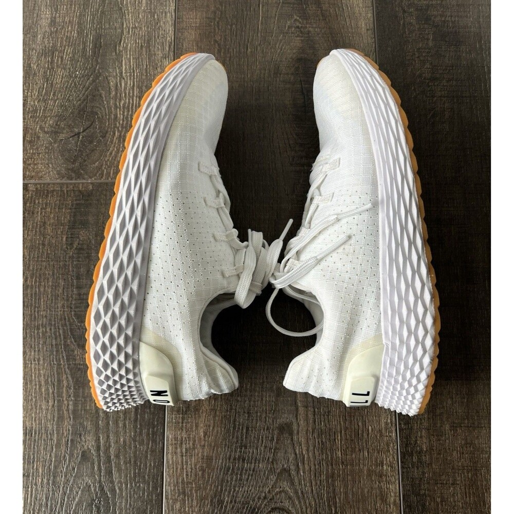 Nobull Allday Ripstop Runner Unisex M6 W7.5 Workout Gym Shoes White Gum - Picture 4 of 9